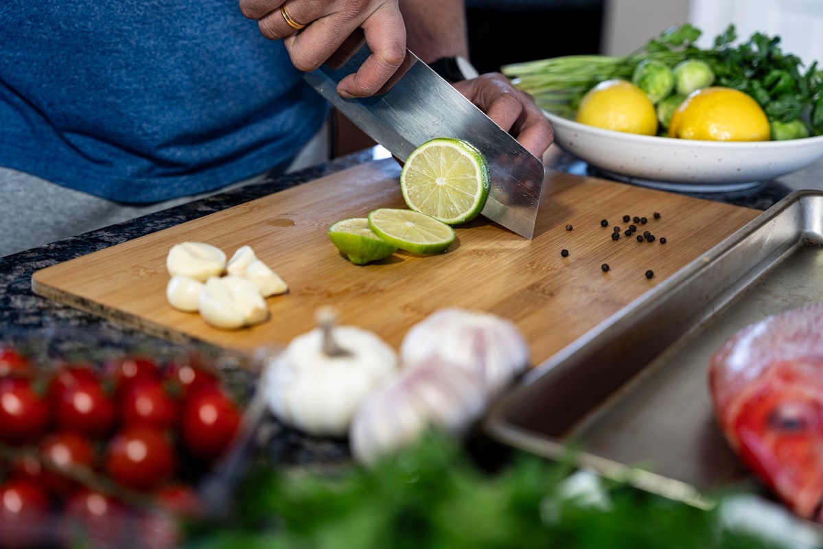 Steamed vegetables with herbs